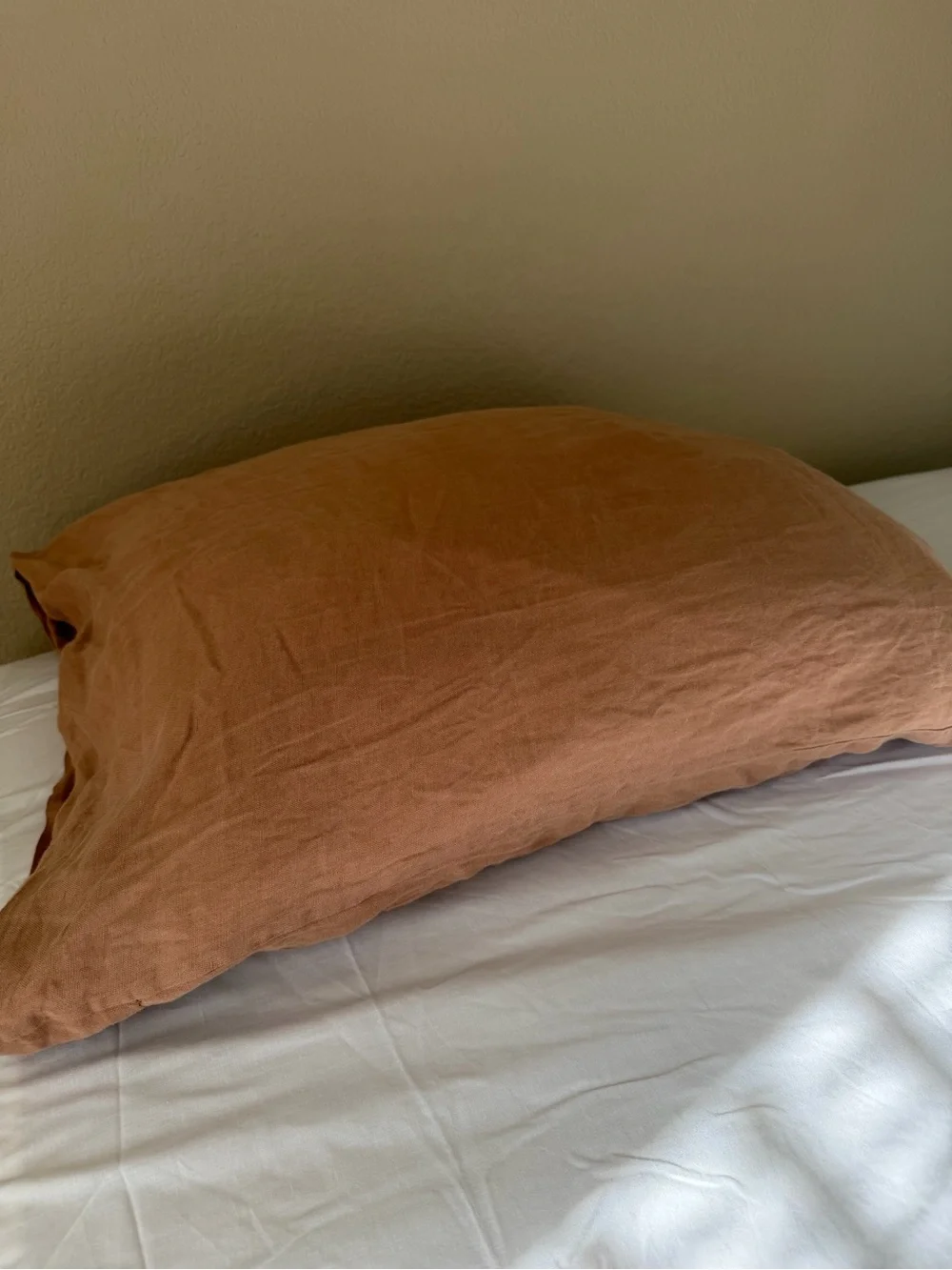 The Citizenry Stonewashed Linen Pillowcase set || dusty rose linen pillow case